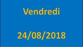 RESULTATS EURO MILLIONS DU 24/08/2018 !