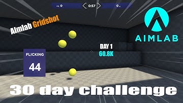 Aim Lab 30 Day Challenge - Day1 60.8K (Gridshot)
