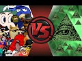 MLG and YOUTUBE POOP vs ILLUMINATI! FINAL FACE-OFF! Cartoon Fight Club Episode 33