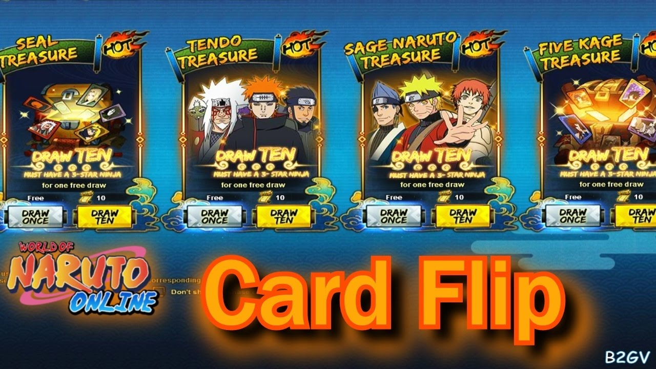 Naruto Online: Free Card Flip 12/22/16