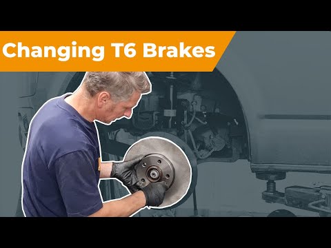 How to replace the front brake discs on a T6
