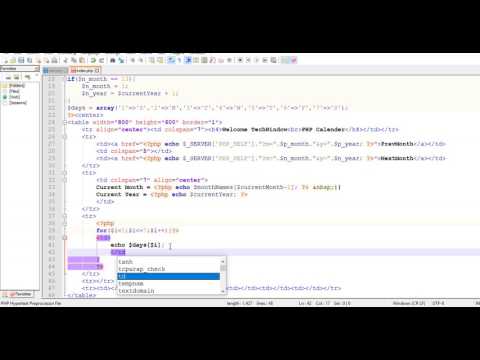 Learn PHP Calendar only using PHP 3