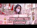 SHOPPING FOR PINK CHRISTMAS DECOR, HOMEGOODS, WALMART, MICHAELS, 99 CENTS ONLY STORE - SHOP WITH ME