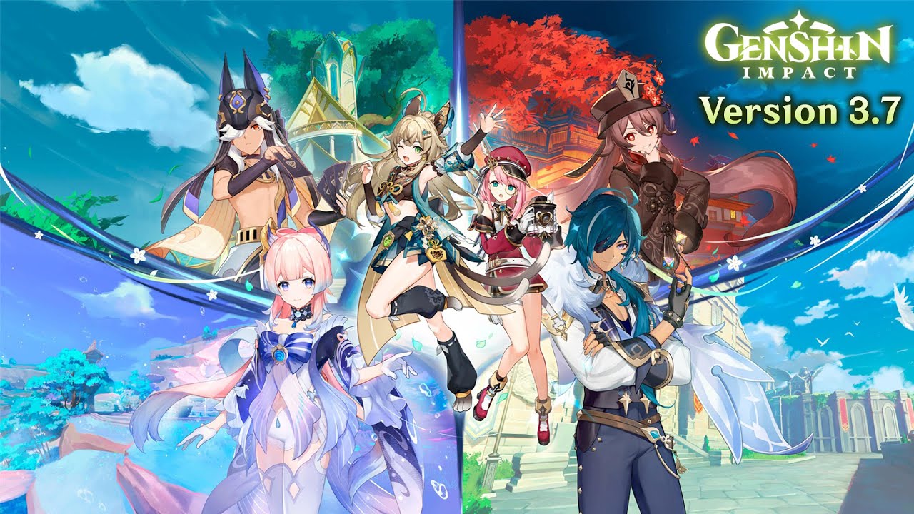 α1 原神 ジン&ノエル&甘雨&刻晴&バーバラ&アンバー スリーブ&プレイマット Duel! The Summoners' Summit! (v3.7) | Genshin Impact OST