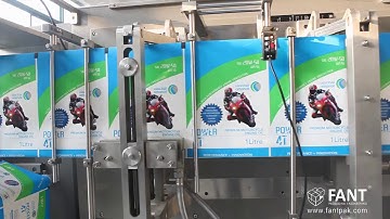 FANTPAK FDS Series Horizontal Form Fill Seal Oil Spout Pouch Packaging Machine