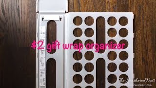 Easy Gift Wrap Storage from a $2 Ikea plastic bag dispenser! - YouTube