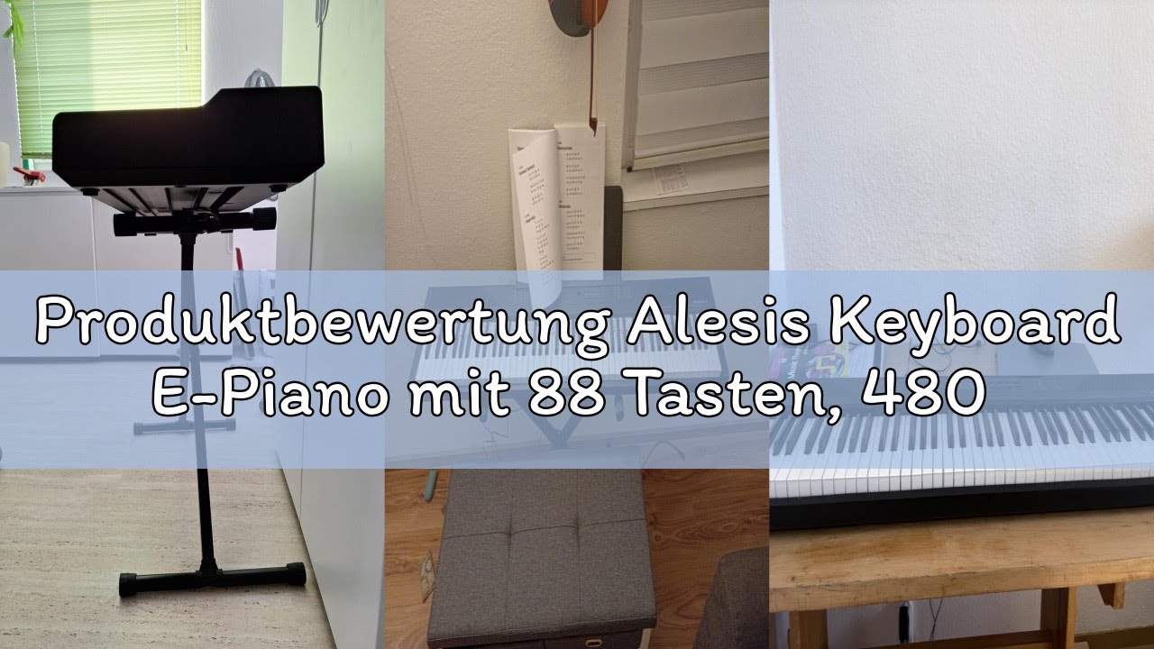 Produktbewertung Alesis Keyboard E-Piano mit 88 Tasten, 480 Sounds, Lautsprechern, USB-MIDI, Trageta