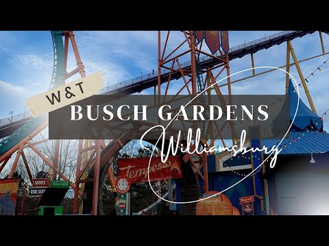 Vídeo: Busch Gardens Amusement Park em Williamsburg, Virgínia