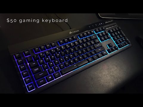 Corsair K55 RGB Keyboard Review & Unboxing - Cheap Gaming Keyboard