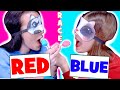 ASMR Red VS Blue Food Race Food Challenge | Jelly, Gummy LiLiBu