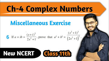 Question 6 of  Miscellaneous Exercise Chapter 4 Complex Numbers Class 11th Maths New NCERT