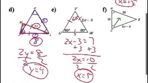 Section 4.7: Use Isosceles and Equilateral Triangles