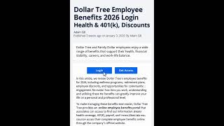 Dollar Tree Employee Benefits 2026 Login Access Health & 401(k), Discounts