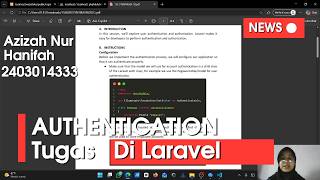 Tugas Pemrograman Framework | Authentication Laravel (Backend)