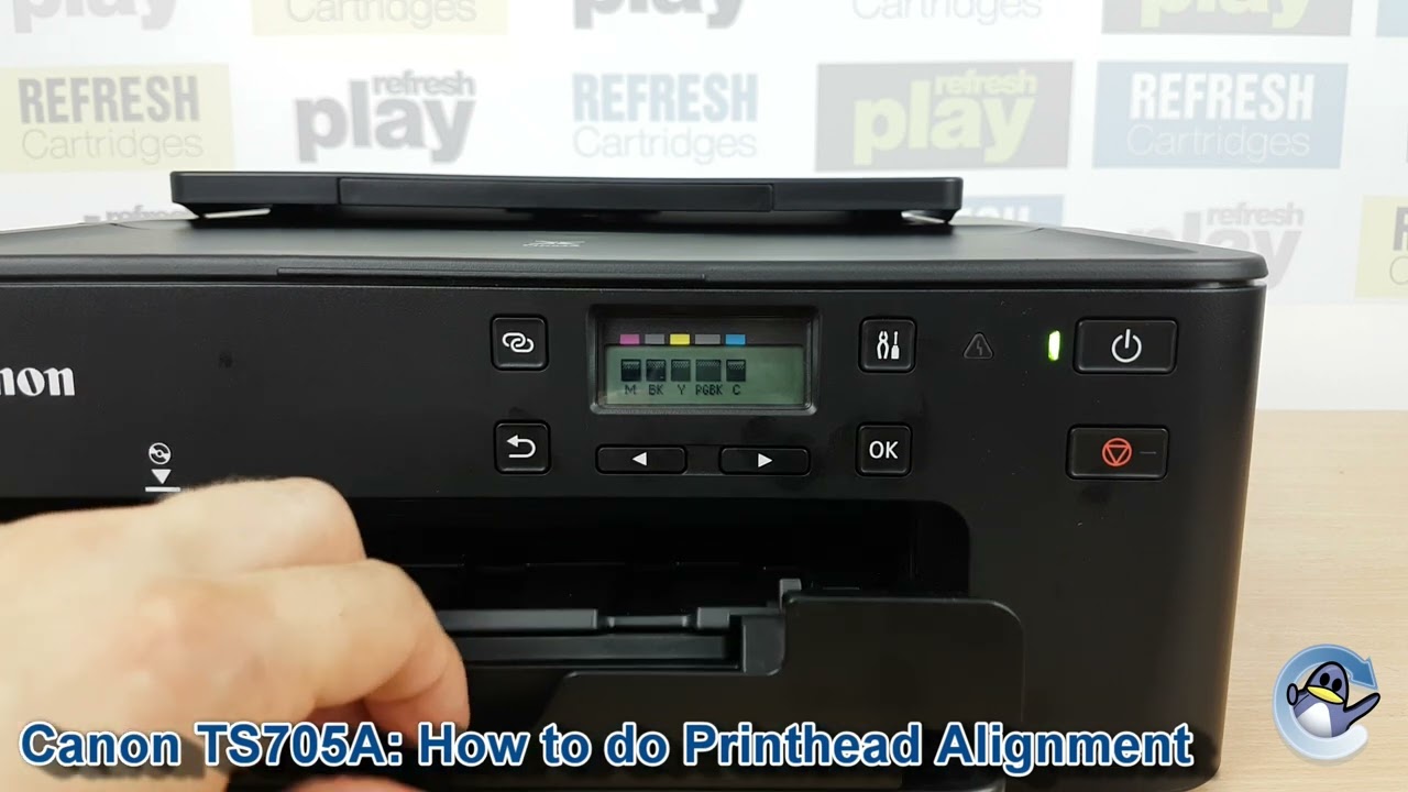 Canon Pixma TS705a: How to do Print Head Alignment 