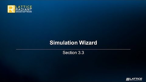 Radiant Video Series 3.3: Simulation Wizard