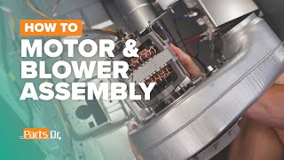 How to replace the motor & blower assembly part # DC93-00101N on a Samsung dryer