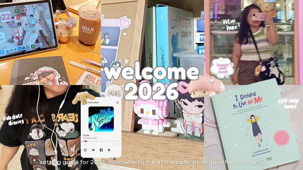 WELCOME 2026! ⭐ settings new goals, solo dates, journal with me, photobooth, morning walk