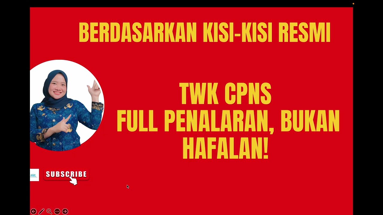 TWK CPNS FULL PENALARAN, BUKAN HAFALAN !