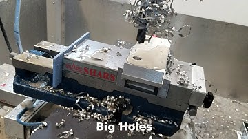 Grizzly G0619 CNC Build - Making Many Large Holes