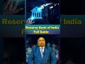 Reserve Bank of India Full Guide | Money Mantan TV #shorts #ytshorts #moneymantantv #ytviral