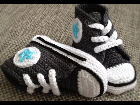 converse tejidos para bebe paso a paso