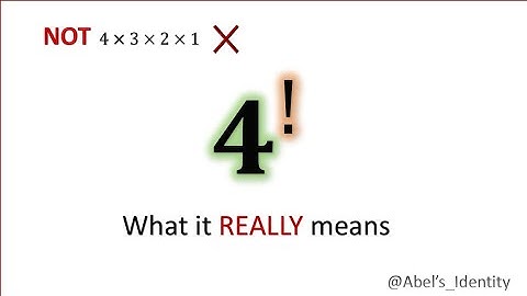 Exponential Factorial EXPLAINED!: What 4^! REALLY Means (Not just 4×3×2×1)