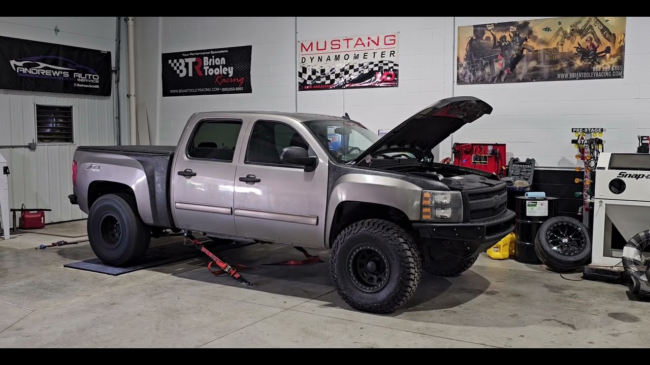 2012 Silverado 408ci stroker, BTR 400CI+ cam, Xtreme CFM cnc ported heads, Holley highram hits dyno