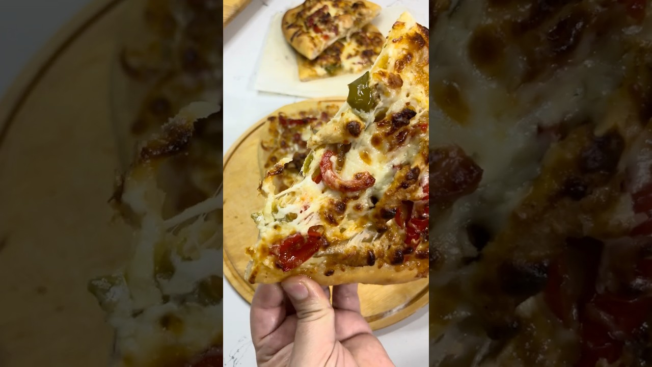 Tavuklu Pide Tarifi.  #food #cooking #yemektarifleri#pita #pide #pizza