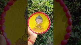 A little piece of peace on my cardboard ✨ #painting #art #cardboardcraft #shortvideo #suscribe#like