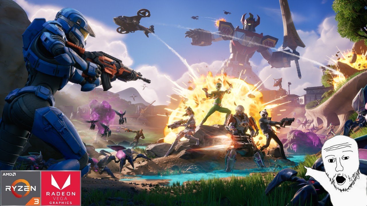 FORTNITE RYZEN 3 3200G NUEVO MODO RENDIMIENTO | 1080p 900p 720p