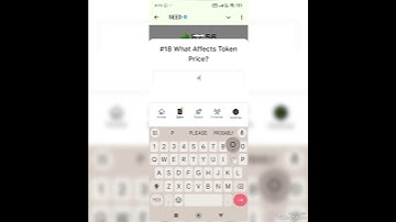 #18 What Affects Token Price? NEW Seed Video Code