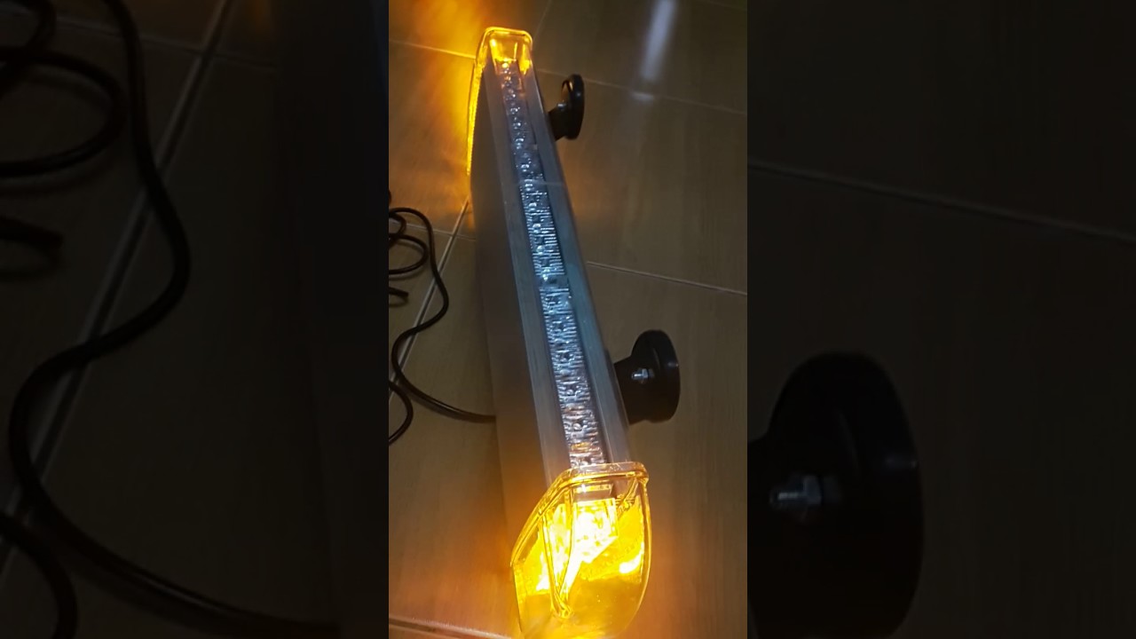 ไฟไซเรนติดรถยนต์ 3แถว สีส้ม
