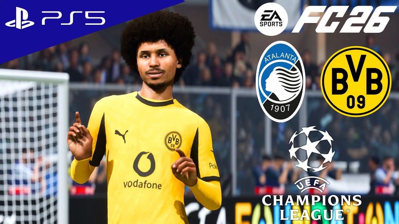 FC 26 - Atalanta vs B. Dortmund - UEFA Champions League 25/26 PlayOff Full Match | PS5 [4K60 FPS]