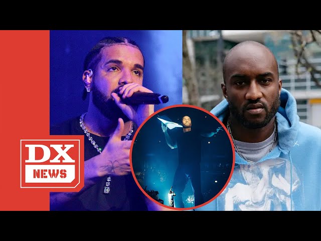 Nice Kicks on X: Drake honored Virgil Abloh with a statue at his It's All  A Blur concert in Chicago ✨ The statue references an image from Virgil's  first Louis Vuitton fashion