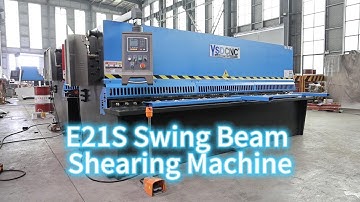 QC12K 6x3200  NC Hydraulic Swing Beam Shearing Machine with E21S