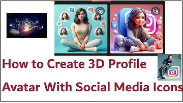 How to Create 3D Profile Picture Avatar With Social Media Icons