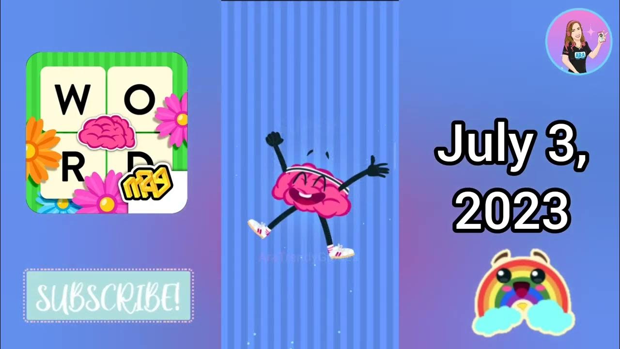 WordBrain Rainbow Event July 3, 2023 YouTube