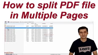 How to split PDF file in Multiple Pages