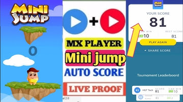 Mini Jump Game AutoWin Hack Trick | mx player game hack tricks |Mini jump game unlimited  score hack