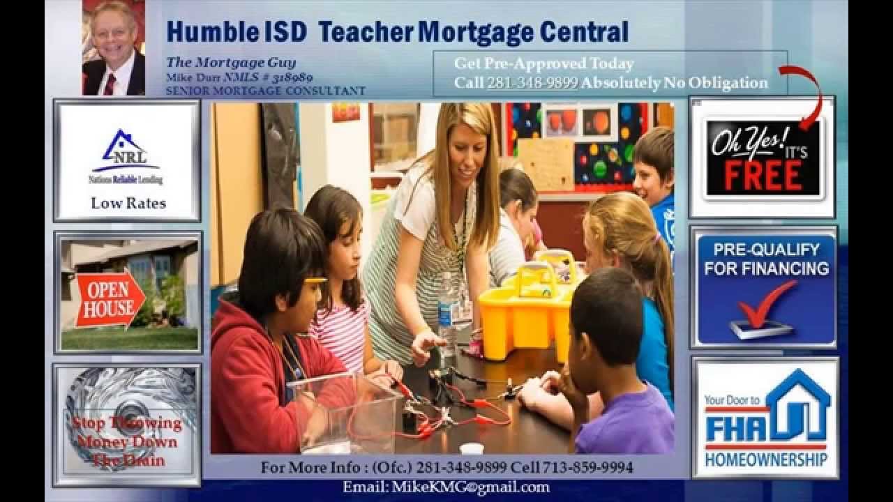 Mortgage Program For Teachers at Humble ISD Call 2813489899 YouTube
