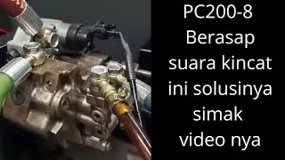 Cara mudah buat pemula mengatasi pc200-8 engine berasap suara pincang