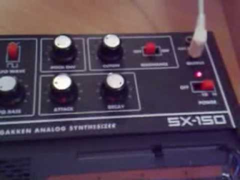 Gakken SX-150 sequenced via  Novation BassStation