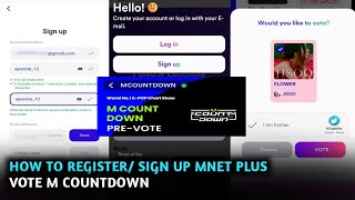 How to Register Mnet Plus Vote M Countdown
