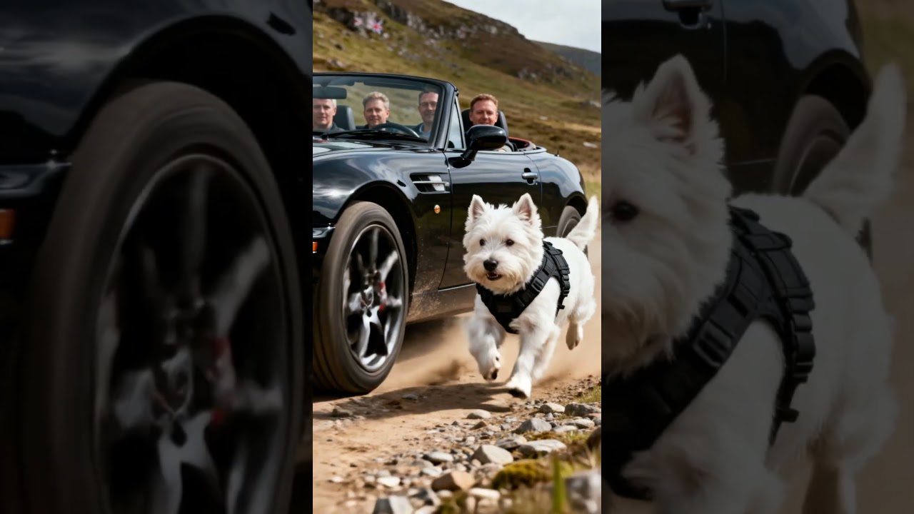 Dog’s Instinct Stops Disaster—Landslide Misses Car! 🚗⛰️