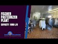 Fischer milk pasteurizer plant for farm milk processing