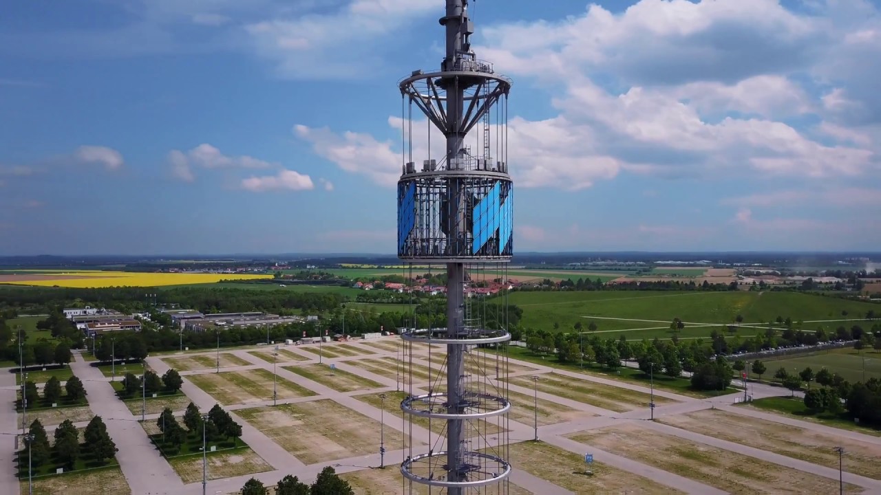 München von Oben - Messestadt Riem - Riemer See - Turm - Buga - 4K ...