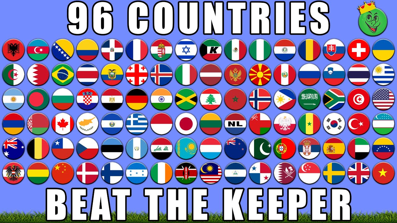 Beat the Keeper 96 Countries World Cup Tournament / Marble Race King