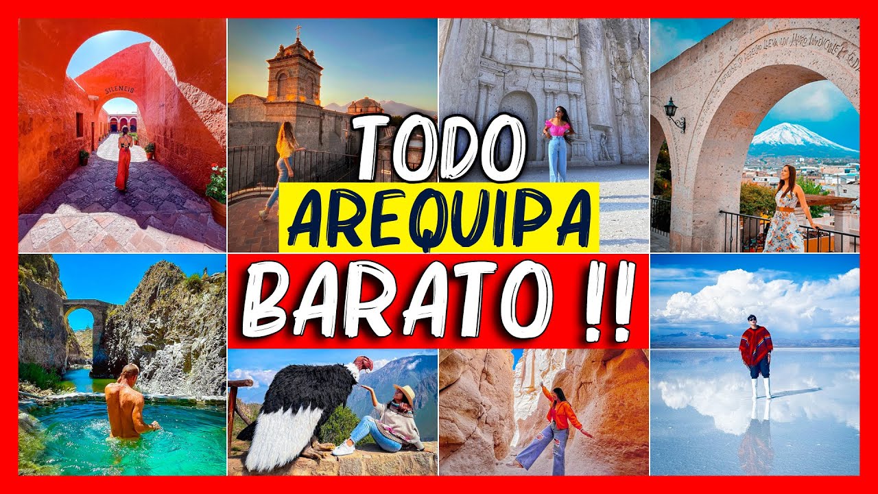 Arequipa 2026 SUPER BARATO‼️✈️ 21 Lugares turisticos en 3 dias🔥 4K Peru 🌋 Ciudad blanca para visitar