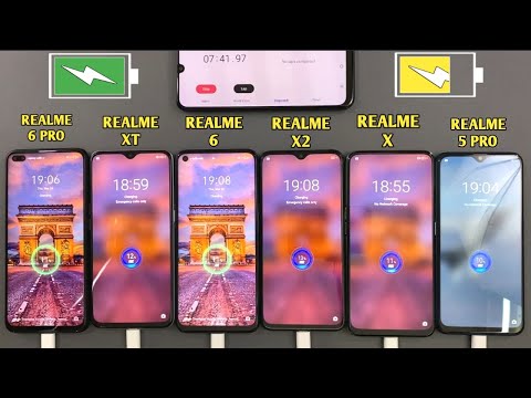 Realme 6 Pro vs Realme XT vs Realme 6 vs Realme X2 vs Realme X vs Realme 5 Pro Battery Charging Test